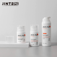 Emballages cosmétiques en plastique pour soins de la peau, 30 ml-150 ml, flacons à pompe sans air en PP blanc pour lotion