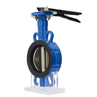 Válvula de Mariposa Manual Tipo Wafer de Hierro Fundido D71X-16Q DN50-DN300 con Sello Suave para Control de Agua, Aceite y Gas, OEM Personalizable, 3 Años de Garantía