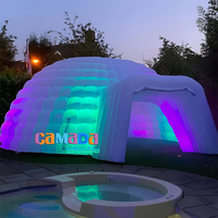 Tente gonflable de chapiteau annonçant la grande tente gonflable blanche de dôme pour les boîtes de nuit gonflables de tente de partie de promotion efficace