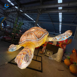 Lanterne chinoise en soie, présentation de lanternes artificielles, <span class=keywords><strong>tortue</strong></span> de mer, fête des animaux - Product Image 4