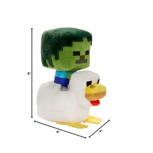 Cadeau en peluche prêt à offrir, poupée animale en peluche douce, <span class=keywords><strong>jouet</strong></span> en peluche mignon de dessin animé, rembourré en coton PP, poulet zombie, <span class=keywords><strong>jouet</strong></span> à chevaucher - Product Image 5