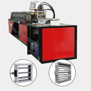 Venta caliente UAE KINGREAL HVAC Conducto de aire Amortiguador de incendios Marco Máquina formadora de rollos Máquina amortiguadora de incendios motorizada - Product Image 1