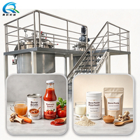 Équipement de concentration de pâte d'extrait osseux, Ligne de traitement en profondeur pour l'extraction et la concentration de bouillon de poulet, de poulet, de poisson et de bœuf