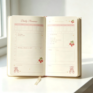 Agenda 2027 pour danseurs de ballet, pages d'horaire personnalisées, calendrier, livre cadeau pour danseurs - Product Image 4