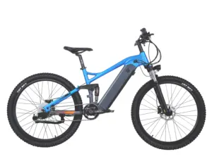 2024 새로운 500W 48V 전기 산악 자전거 27.5 \ "풀 서스펜션 MTB 자전거 리튬 배터리 시마노 알루미늄 1 피스 MOQ