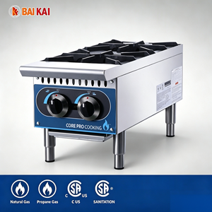 Cuisinière à gaz commerciale à 6 brûleurs, équipement de restaurant, plaque de cuisson à flamme bleue, cuisinière de cuisine professionnelle - Product Image 2