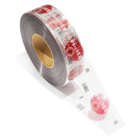 Rouleau d'étiquettes autocollantes imperméables en PVC personnalisables Impression de logo privé personnalisé pour la promotion Imperméable à l'eau