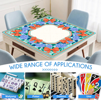 Tapis de Mahjong Personnalisé Toutes Tailles Tous Designs Néoprène Caoutchouc 33 Pouces Inodore Antidérapant Housse de Table Vente Directe Usine Expédition DDP USA