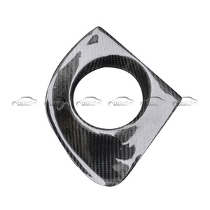 Couvre-phares antibrouillard en fibre de carbone véritable pour Mitsubishi Lancer EVO X 10 2008-2016 Accessoires de voiture - Product Image 5