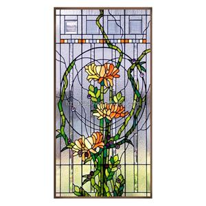 หน้าต่างประตูกระจกสีแบบกำหนดเองจากจีน กระจกสองชั้น สไตล์ยุโรป ทำด้วยมือ ทนทาน ผนังม่านโลหะ - Product Image 5