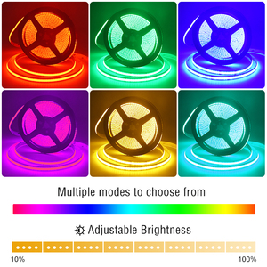 Super Long Seamless Flexible COB <strong>LED</strong> Strip <strong>Light</strong> High Brightness Continuous <strong>LED</strong> Tape for Jewelry Display and Cabinet Lighting - Product Image 4