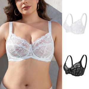 Sujetador de Encaje Transpirable con Aros, Copas Sin Relleno, Cómodo y Sexy, Lencería Femenina - Product Image 5