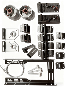 Porte de garage sectionnelle automatique en alliage d'aluminium moderne, isolée, pour villa résidentielle, design de haute qualité - Product Image 6