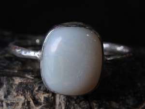 Australian Multi Fire <b>Opal</b> Gemstone Wedding <b>Ring</b>-<b>Silver</b>-October Birthstone-Solid <b>Opal</b>-6.5 US Size-Handmade Classic - Product Image 5