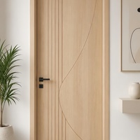 Massivholz-Innentüren Maßgefertigte Lackierte Holz-Schlafzimmertüren für Villen und Wohnprojekte