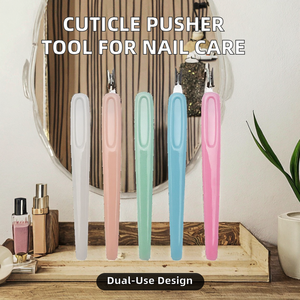 Thinkboo Doppelfunktions-Nagelpflegewerkzeug: Langlebiger Nagelhautentferner & Nagelhautschieber mit Kunststoffgriff für Nagelstudios und den Familiengebrauch - Product Image 2