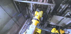 Nouvelle machine de nettoyage industriel haute pression à quatre robots, boîtier de transmission et corps de soupape, Shimada Big Bird CLH 3000-5000W - Product Image 3