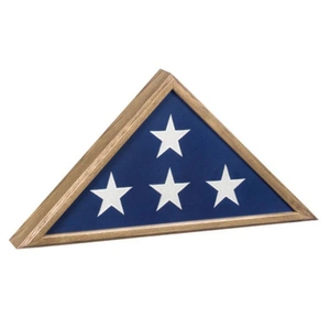 Boîte à drapeau en bois <span class=keywords><strong>et</strong></span> verre de style américain, finement conçue <span class=keywords><strong>et</strong></span> fabriquée à la main - Product Image 4