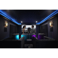 Panneaux finis étoiles de plafond à fibres optiques panneaux lumineux pour la décoration de plafond de toit de cinéma