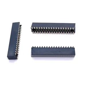 Soulin Pcb Socket Connector 1.27mm Pitch Double Row SMT With Positioning 2x18P Female Header