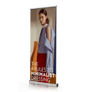 Custom Wide Base Roll up Banner Trade Show Roll up Banner Stand Display High Quality Retractable Banner