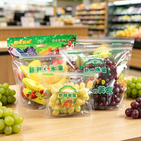 Op maat bedrukte plastic fruitzakken met ritssluiting, op maat bedrukte ziplock zakken, plastic fruitverpakkingszakken met ritssluiting