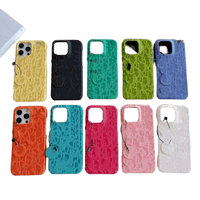 Coque de téléphone antichoc en PC semi-protectrice texturée pour iPhone 17 16 Pro Max 15 Pro