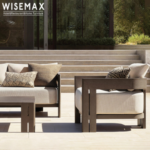 WISEMAX FURNITURE Ensemble de <span class=keywords><strong>table</strong></span> d'extérieur moderne de bonne qualité Mobilier de jardin Patio <span class=keywords><strong>Table</strong></span> en aluminium et chaise pivotante en tissu - Product Image 1