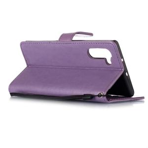 ซองหนังสำหรับ Samsung Galaxy <span class=keywords><strong>Note10</strong></span> หมายเหตุ 10 Pro ดอกไม้ผีเสื้อ TPU + กระเป๋าสตางค์หนัง COVER Coque - Product Image 5