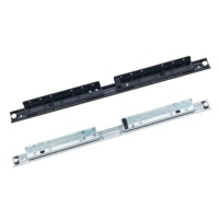 Glissière de table extensible à roulement à billes, synchronisée, pour table à manger, glissière télescopique pour table à ailes papillon