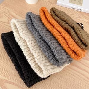 ربطات رأس رياضية محبوكة للخريف والشتاء متعددة الاستخدامات بلون سادة ربطة رأس بسيطة بحافة واسعة - Product Image 6