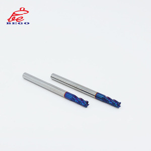 HRC65 Solid Carbide <strong>Rough</strong> End Mill for Steel 4 Flutes <strong>Rough</strong> Milling Cutter Tungsten Steel <strong>CNC</strong> Cutting <strong>Tools</strong> - Product Image 2
