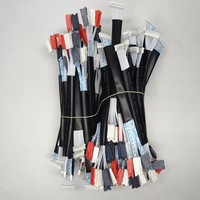 Kabel Harness Pita Datar Kustom dengan Selubung Pelindung PVC Hitam dan Konektor Plastik untuk Papan Utama Peralatan Pendingin