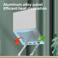 Support de lit pour ordinateur portable HYDUODUO à livraison rapide, support réglable pour ordinateur portable avec base rotative à 360°