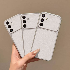 เคสโทรศัพท์มือถือแบบนิ่ม TPU ลายลิ้นจี่เคลือบ PU สำหรับ <span class=keywords><strong>Samsung</strong></span> <span class=keywords><strong>Galaxy</strong></span> รุ่น A14 A15 A16 A17 A02S A21S A22 A23 A24 A25 A26 A30 A20 A31 A32 ฝาหลัง - Product Image 1