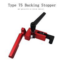 Retenue industrielle pour rail de coupe à onglet, compatible avec les rails en T de 75 mm, butée pour le travail du bois DIY, limiteur de gorge 75Stopper, type levier, DIYQuickClamp