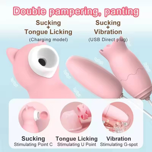 Juguete Sexual en Oferta, Huevo Vibrador con Lengua Vibrante para Lamer, Color Rosa, Carga USB - Product Image 5