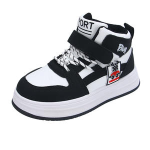 2025 printemps automne garçons chaussures de sport nouveaux Styles décontracté haut baskets moyen enfants plus âgés semelle souple fermeture Velcro - Product Image 5