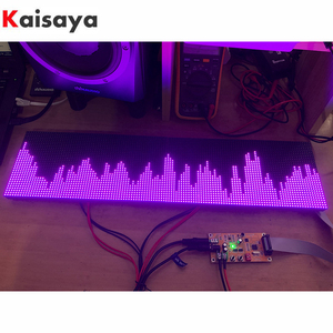 Écran d'affichage du spectre audio de la musique RVB en couleur KTV Stage LED Rhythm Light Indicateur de niveau de 64 modes <span class=keywords><strong>VU</strong></span> Meter DIY - Product Image 2