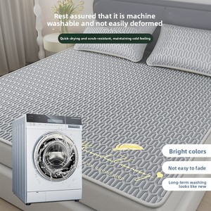 Mùa Hè Điều Hòa Không Khí Băng Lụa Cao Su Làm Mát Nệm Mới Duy Nhất Có Thể Giặt Ba-Mảnh Đặt Giường Mat Cho Nhà Sử Dụng - Product Image 4