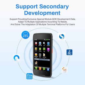 P50AT 5,0 дюймов 2 + 16 Гб дешевый ручной логистический КПК Android 9,0 сканер штрих-кода для склада Wifi Bt Gps прочный терминал - Product Image 5