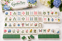 Tuiles de Mahjong Américain de Luxe à Dos Vert Floral pour Fêtes de Jardin, Jeu de Société pour Famille et Club, Cadeau, Vente en Gros, OEM, ODM