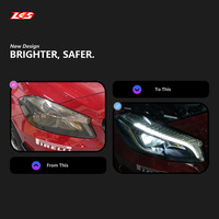 Ensemble de phares LED Mercedes-Benz Classe A W176 2013-2018 A180/A200 Haute luminosité 6000K Lentille de projecteur DRL Phare avant Neuf 12V