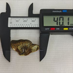 Châu Âu Và Mỹ Phong Cách Retro Không Thường Xuyên Kim Loại Nút Áo Gió Áo Khoác Trang Trí Nút - Product Image 4