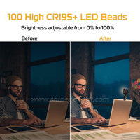 Lumière pour selfie de smartphone, lumière pour vidéoconférence, lumière annulaire LED portable compatible avec téléphone portable, iPad, ordinateur portable, appareil photo