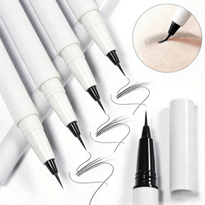 <span class=keywords><strong>Crayon</strong></span> <span class=keywords><strong>liquide</strong></span> à sourcils prêt à l'emploi, effet poil à poil, résistant à la transpiration, pointe nano, à base d'eau, hautement pigmenté, pour sourcils épars, idéal pour débutants - Product Image 1