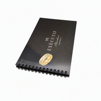 Carnet de catalogue haut de gamme en carton rigide avec papier d'art de qualité supérieure, reliure spirale durable, service d'impression pour le bâtiment