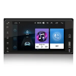 Radio con GPS para coche, reproductor con Android, 2 Din, estéreo, 7 pulgadas, 2.5D, pantalla táctil, WIFI, BT, FM, RDS, para Toyota/Nissan/Universal