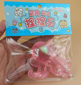ของเล่นบีบปลาหมึกมอลโทสใสออโรร่าขนาด 9 ซม. ทำจาก TPR พกพาสะดวก บรรเทาความเครียด ของขวัญสำหรับเด็กผู้หญิง ใช้ได้ในวันที่วุ่นวาย สร้างอารมณ์ดี สร้างสรรค์ - Product Image 3