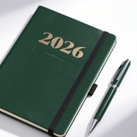 Cuaderno de Lujo A5, Tapa Dura de Cuero PU, Logotipo en Dorado, Regalo Empresarial, Diario, Escritura de Oficina